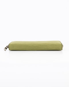 The Camps Bay Purse | Black Leather Inner and Green Canvas Outer