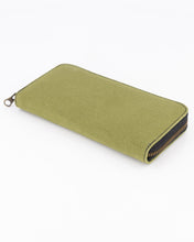 Load image into Gallery viewer, The Camps Bay Purse | Black Leather Inner and Green Canvas Outer
