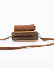 Load image into Gallery viewer, The Llandudno Leather &amp; Canvas Shoulder-Strap Purse
