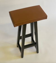 Load image into Gallery viewer, Khumba Leather Kitchen Stool (65cm)
