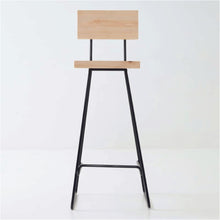 Load image into Gallery viewer, Kilimanjaro Steel Stool With Backrest
