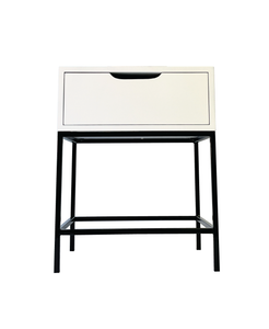 El Capitan Side Table One Drawer With Cutout Handles