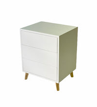 Load image into Gallery viewer, Dudula Three Drawer Side Table White

