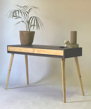 Load image into Gallery viewer, Fihlo Two Pine Drawers Desk
