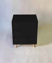 Load image into Gallery viewer, Fihlo Three Drawer Side Table - Black
