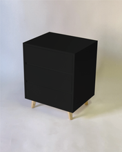 Load image into Gallery viewer, Fihlo Three Drawer Side Table - Black

