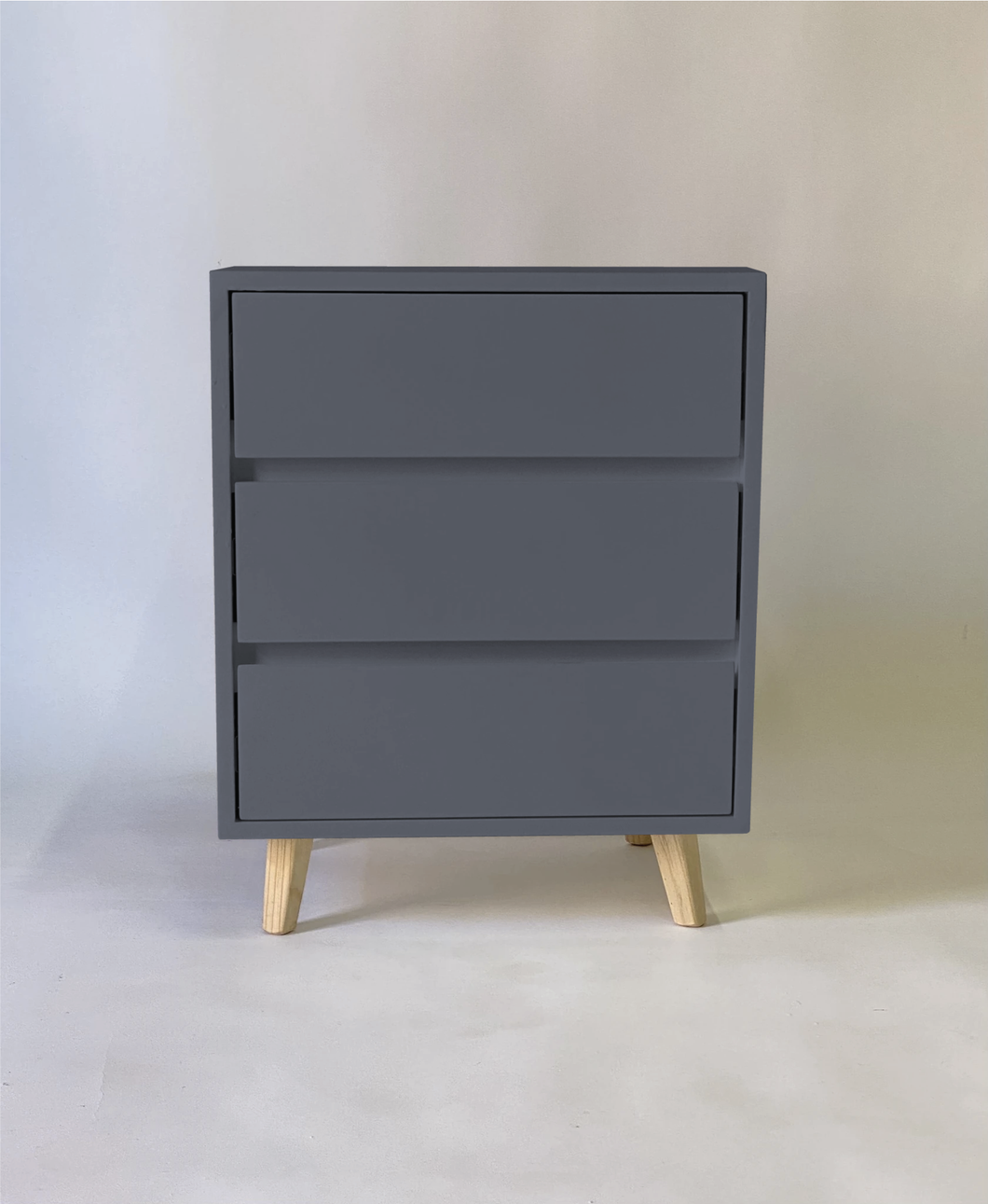 Fihlo Three Drawer Side Table - Grey