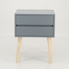 Load image into Gallery viewer, Fihlo Two Drawer Side Table - Grey
