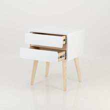 Load image into Gallery viewer, Fihlo Two Drawer Side Table - White
