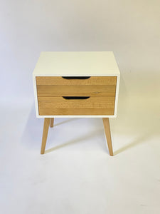 Secaleni Oak Two Drawer Side Table