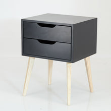 Load image into Gallery viewer, Secaleni Two Drawer Side Table - Black
