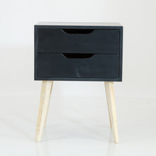 Load image into Gallery viewer, Secaleni Two Drawer Side Table - Black
