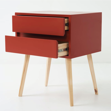 Load image into Gallery viewer, Fihlo Two Drawer Side Table - Red Oxide
