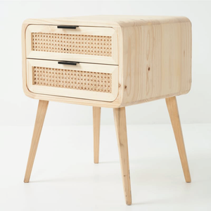 Kuva Cane Two Drawer Side Table