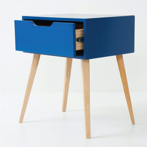 Secaleni Side Table Single Drawer - Kingfisher Blue
